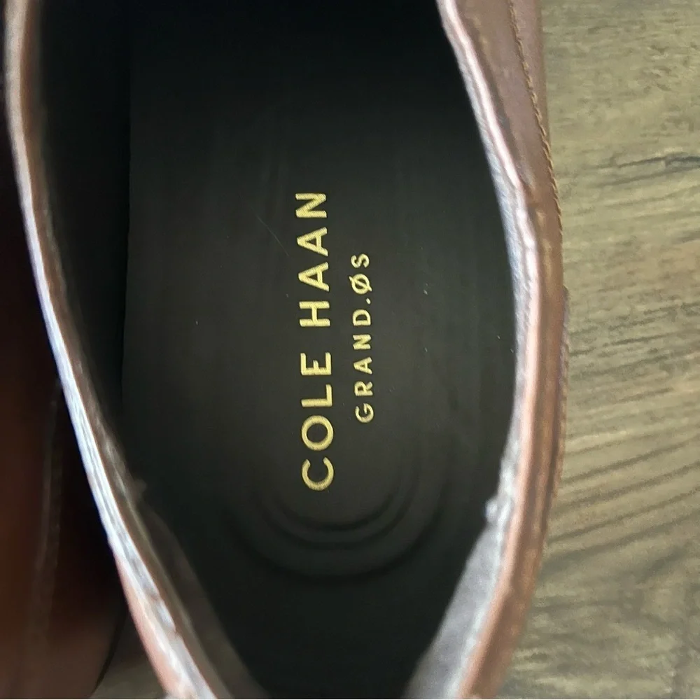 Cole Haan Men’s Jay Grand Cap Toe Oxfords Tan Leather Size 10